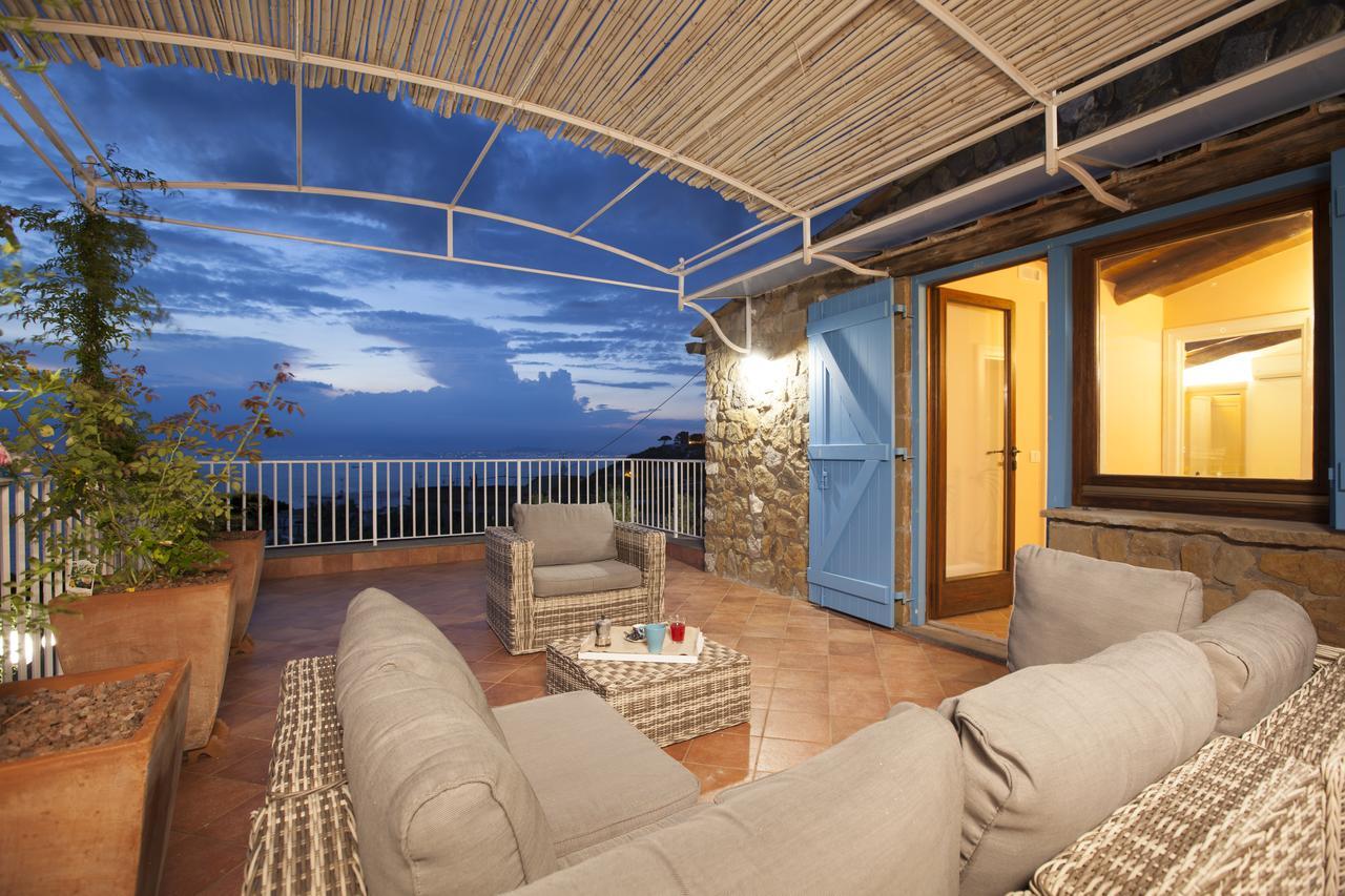 Villa Rusella With Terrace & Breathless Sea Views Massa Lubrense Ngoại thất bức ảnh